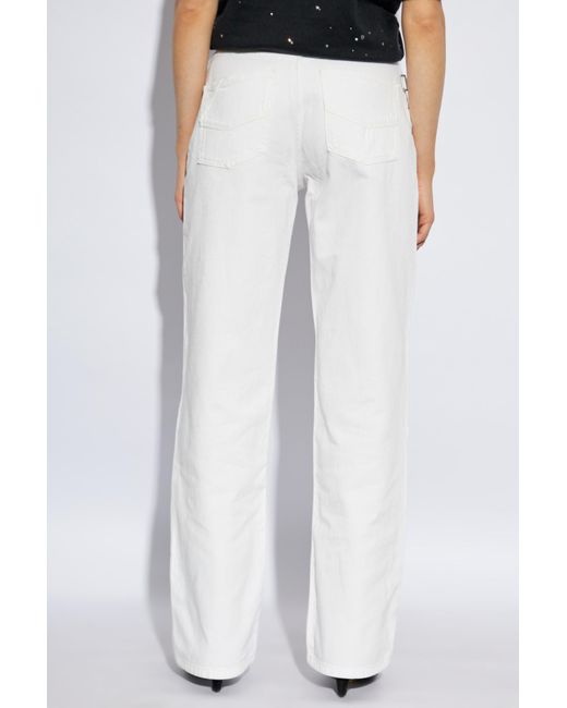 Zadig & Voltaire White Straight-Leg Jeans