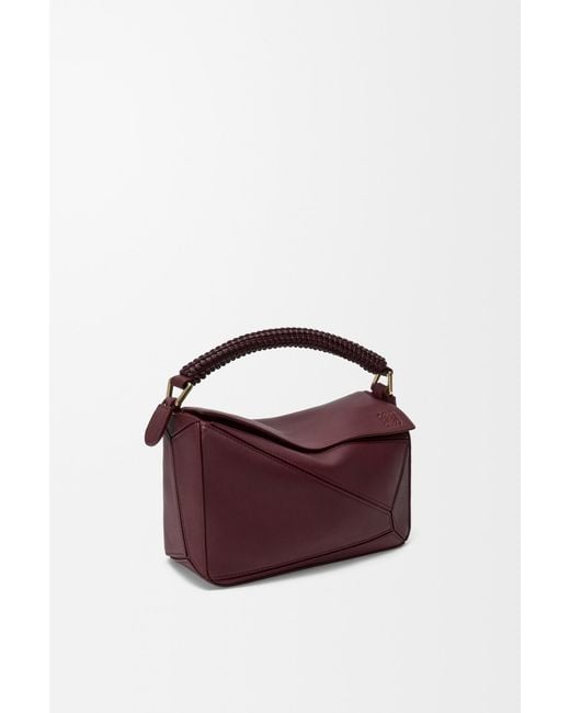 Loewe Purple Small Puzzle Bag