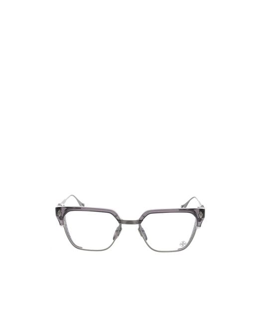 Chrome Hearts White Full Frame Glasses for men