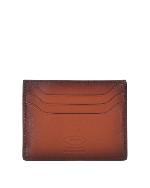 Tod's Logo-Plaque Credit Card Holder for men