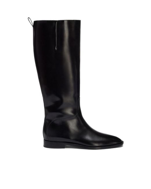 Jil Sander Black Lune Knee-High Boots
