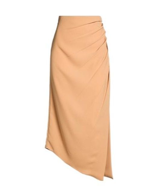 Max Mara Natural Asymmetrical Solid-Color Dress