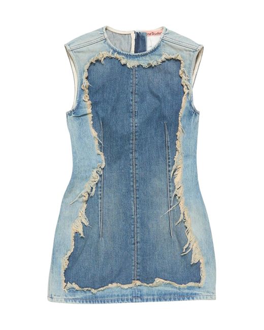 Acne Blue Denim Mini Dress
