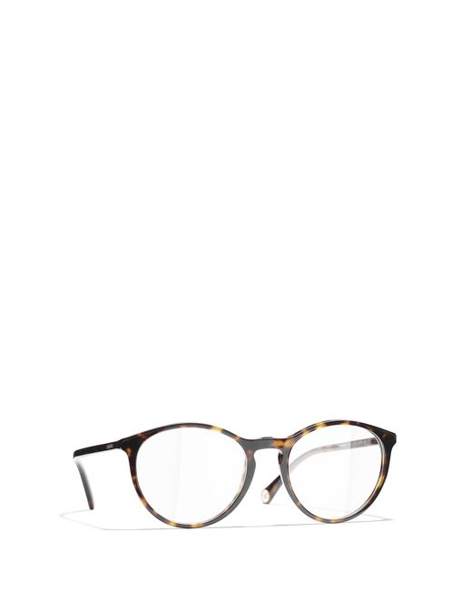Chanel White Round Frame Flat Mirror