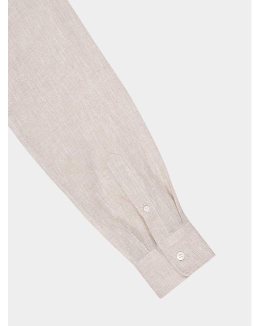 Brunello Cucinelli White Long Sleeved Buttoned Shirt for men