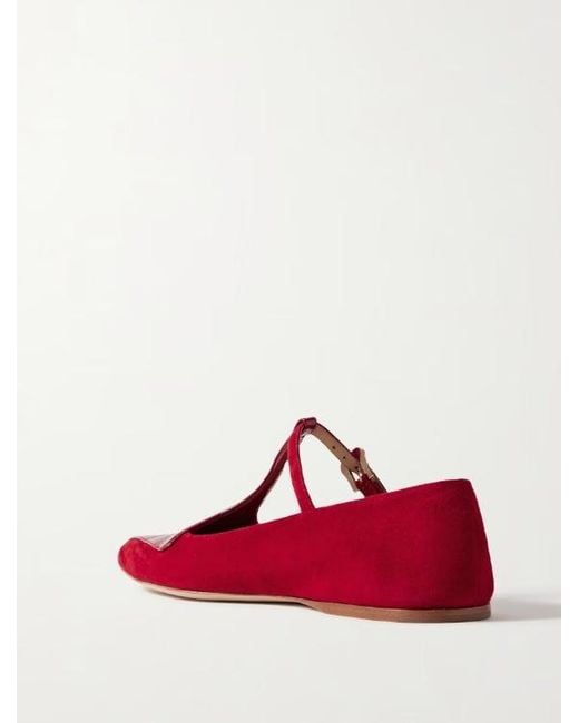 Gabriela Hearst Red Pointed Toe Flats