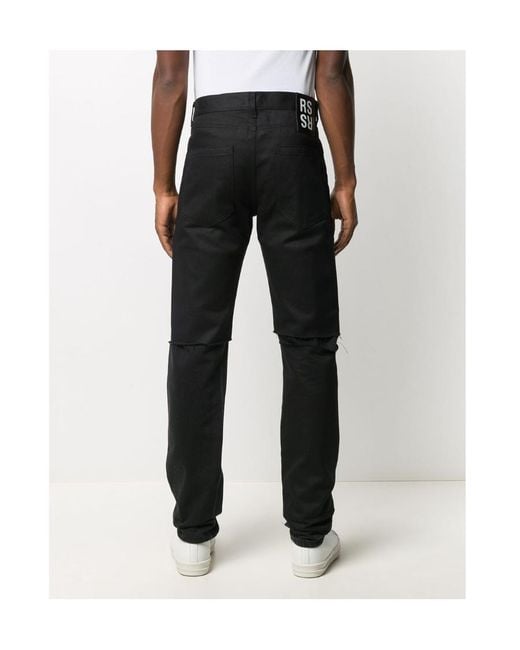 Raf Simons Black Straight Jeans for men