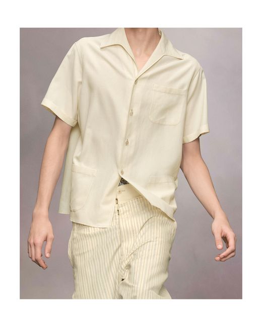 Maison Margiela White Short-Sleeve Shirt for men