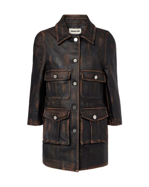 ShuShu/Tong Black Leather Jacket