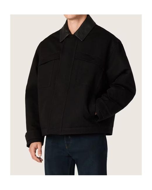 Golden Goose Deluxe Brand Black Longf Sleeved Bomber Jacket for men