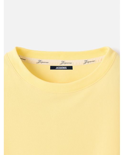 Jacquemus Yellow Rond Carre Oversized T-Shirt for men