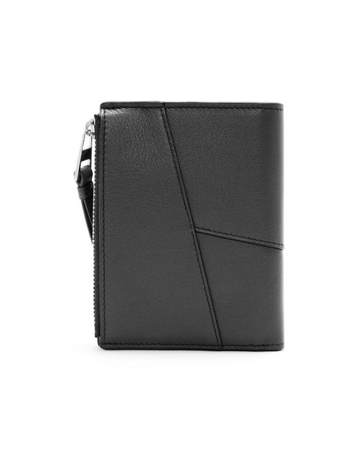 Loewe Black Compact Puzzle Wallet for men