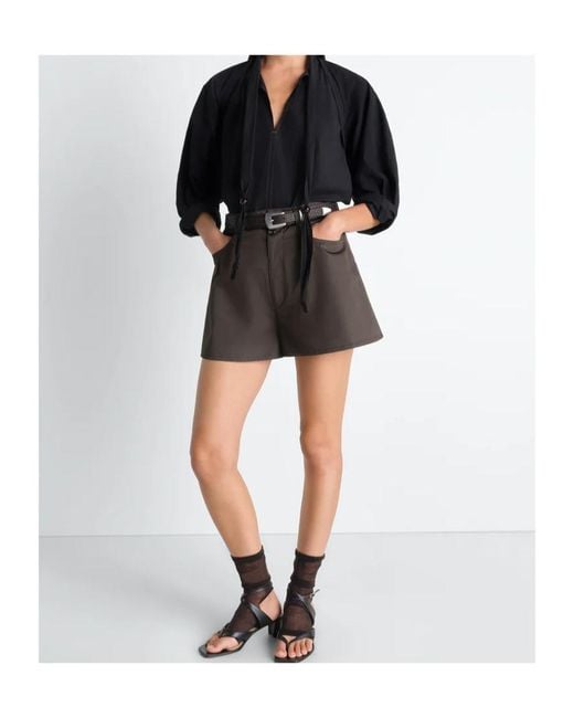 Lemaire Gray Button Shorts