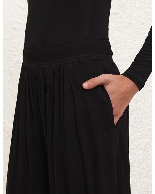 Zimmermann Black Luna Billow Harem Trousers