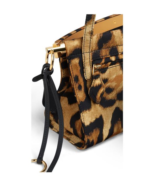 Alaïa Brown Alaïa Le Click East West Medium Shoulder Bag