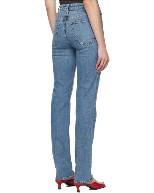 FRAME Blue Belt-Loop Jeans