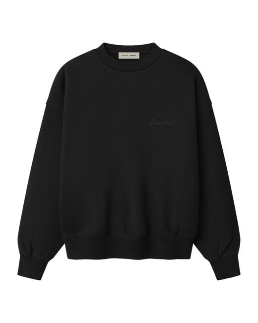 Fear Of God Black Crew Neck Sweatshirt for men