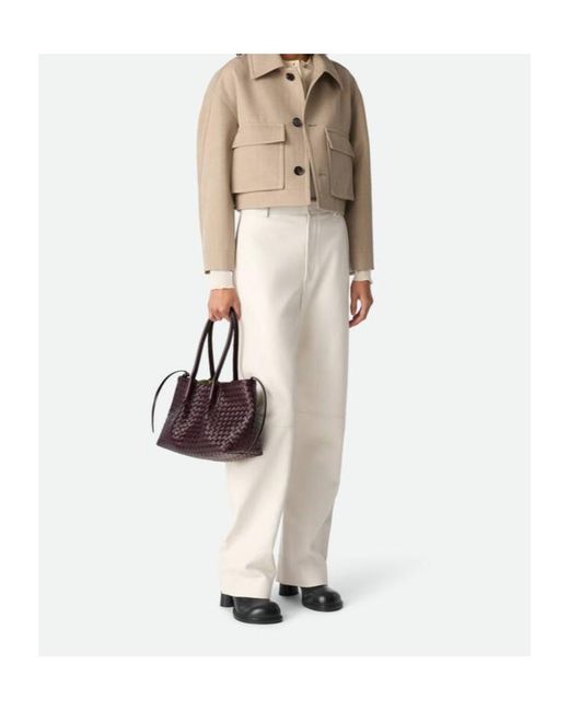 Bottega Veneta Purple Pinacoteca Tote Bag