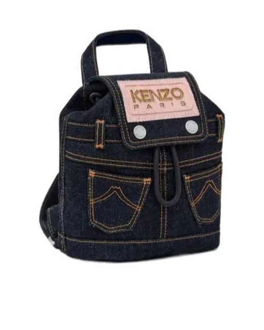 KENZO Blue Five Pockets' Mini Backpack