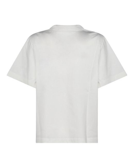 Bottega Veneta White Short-Sleeved Crewneck T-Shirt