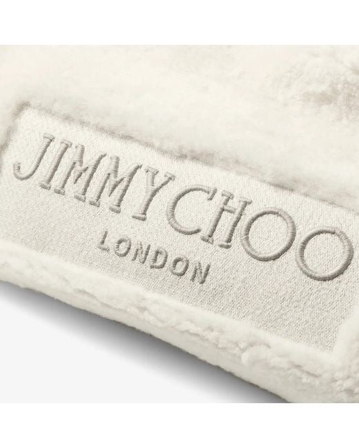 Jimmy Choo Natural Logo Embroidered Bag