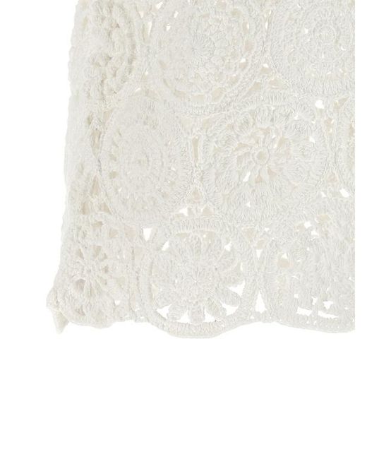 Comme des Garçons White Round-Neck T-Shirt