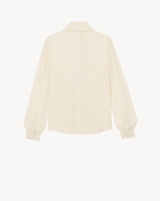 Saint Laurent Natural Translucent Shirt