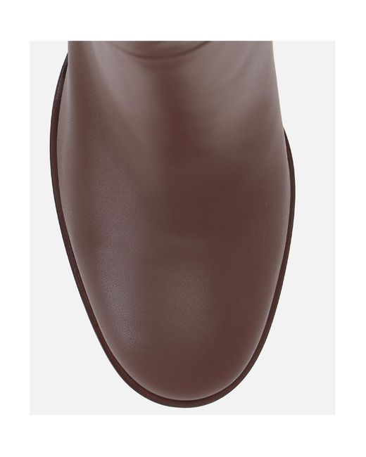 Gianvito Rossi Brown Thick-Heeled Boots