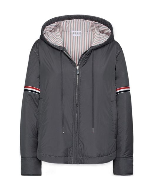 Thom Browne Gray Zip-Up Jacket