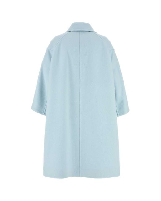 Bottega Veneta Blue Oversized Coat