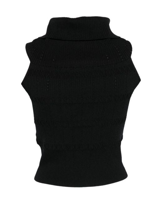 Liu Jo Black Sleeveless Tops