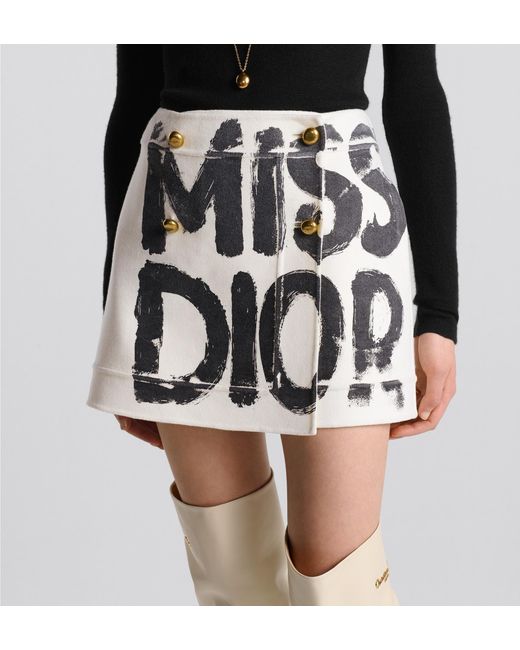 Dior Multicolor Wrap Miniskirt