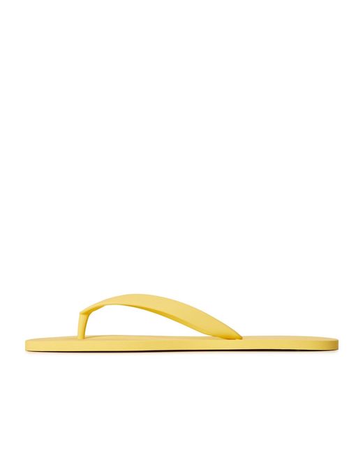 Christian Louboutin Yellow Solid Color Flip Flops for men