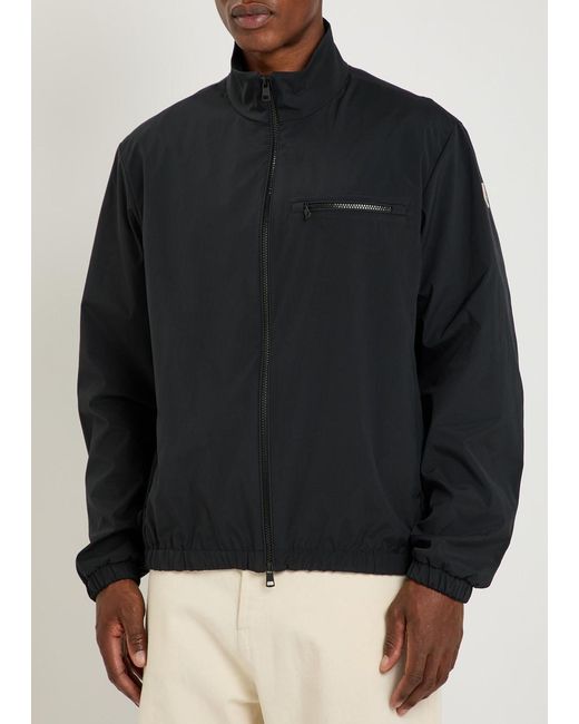 Moncler Black Stand-Up Collar Jacket for men