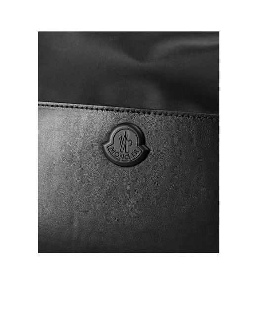 Moncler Black Drawstring Backpack for men