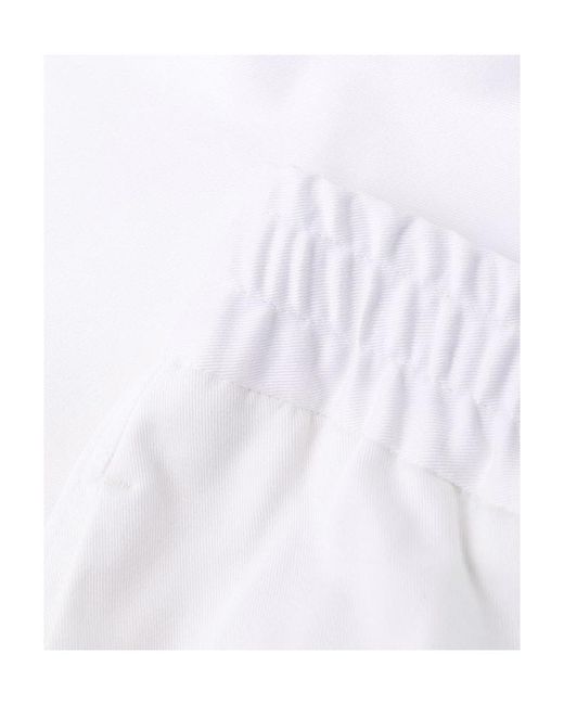 AMI White Elasticated Bermuda for men