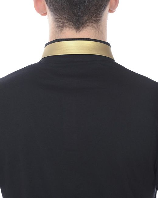 Emporio Armani Black Logo Slim Polo Shirt for men