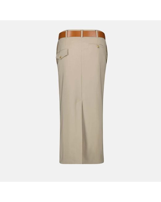 Moschino Natural Belt Loop Skirt