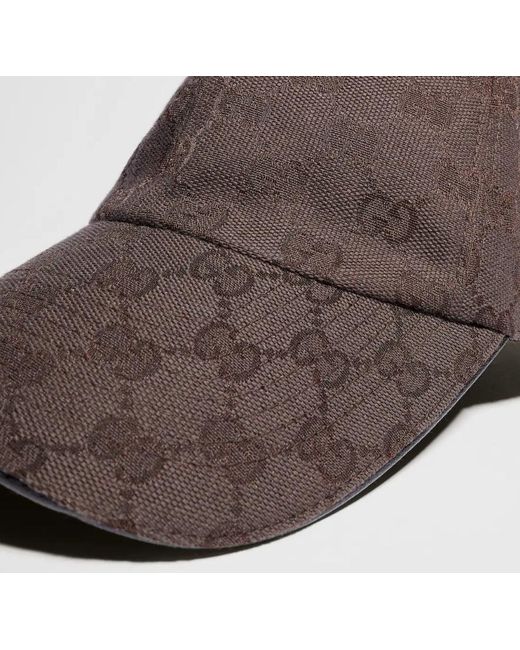 Gucci Brown Gg Baseball Cap