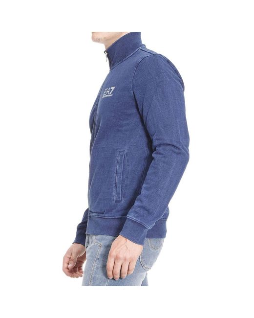 EA7 Blue Logo Details Casual Jacket for men