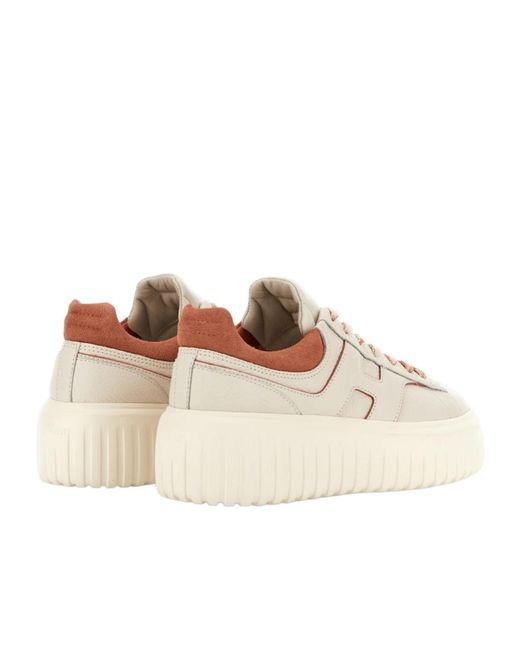 Hogan Natural H-Stripe Low-Top Sneakers
