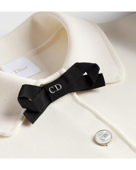 Dior White Cropped Jacket