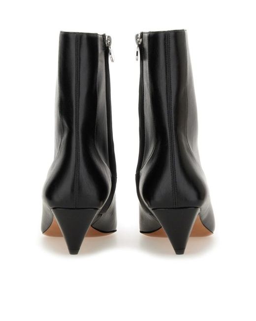 Stella McCartney Black Pointed Toe Zipped Boots