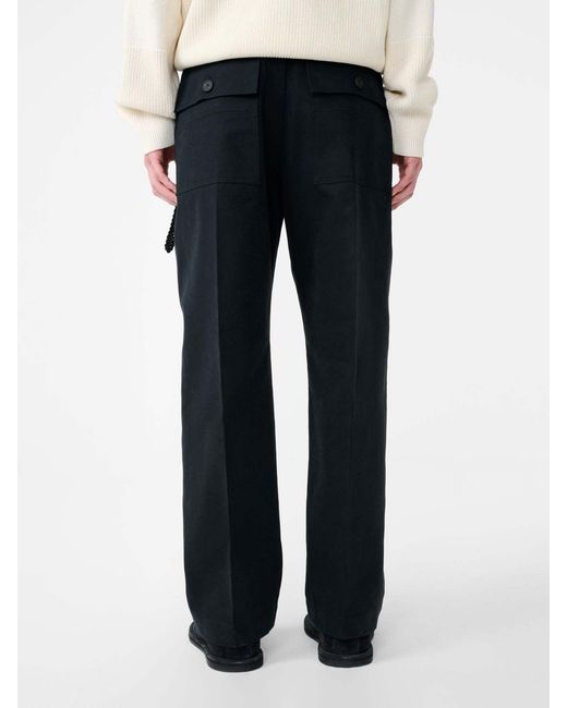 Studio Nicholson Black Balos Casual Pants for men