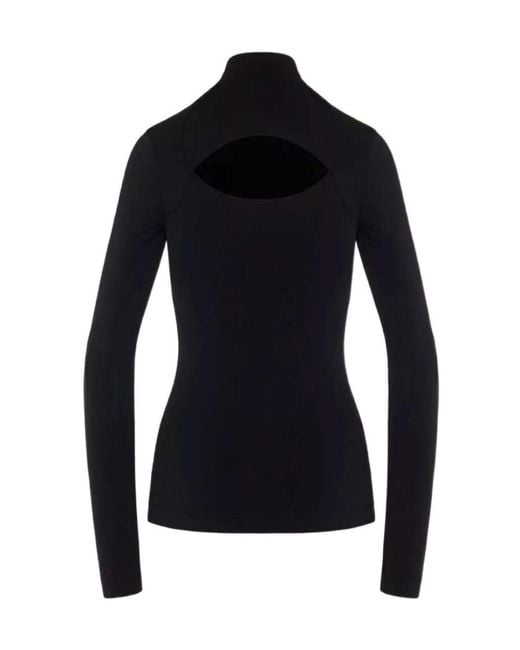 Givenchy Black Digged And Cut Stretch Knitted Pullover