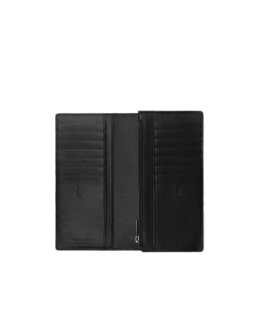 Burberry Black City Check Continental Wallet for men
