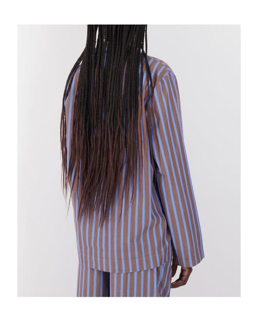 Tekla Purple Striped Pajamas for men