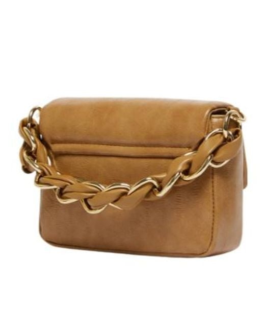 Marella Brown Small Reptile-Print Le Muse Bag