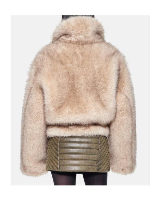 Stand Studio Natural Lena Buttoned Cropped Jacket