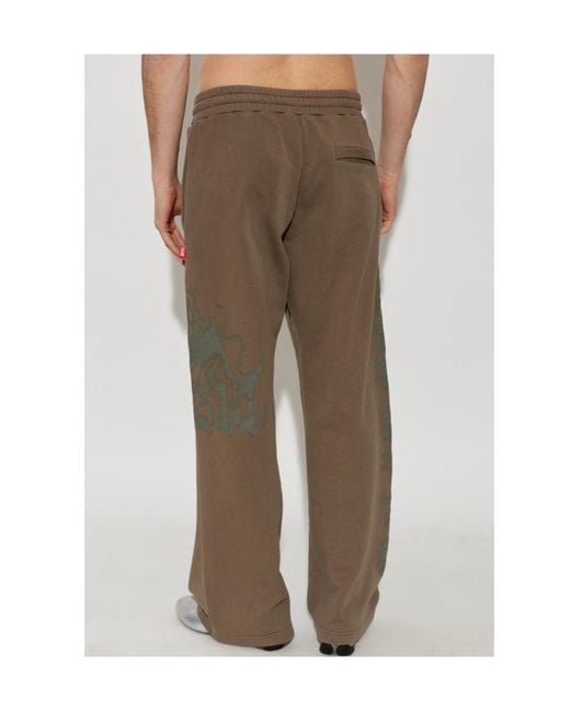DIESEL Brown P-Gro Sweatpants for men